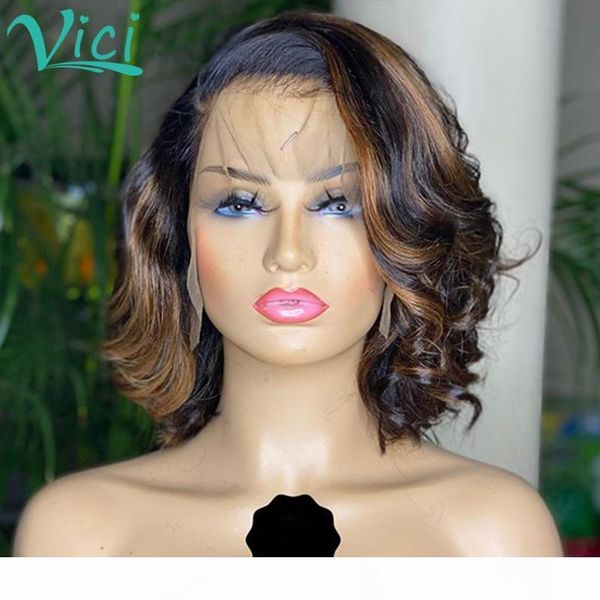 13x4 highlight lace front human hair wigs pre plucked colored body wave lace front wig pre plucked pixie cut wig human hair 130%, Black;brown
13x4 highlight lace front human hair wigs pre plucked colored body wave lace front wig pre plucked pixie cut wig human hair 130%, Black;brown