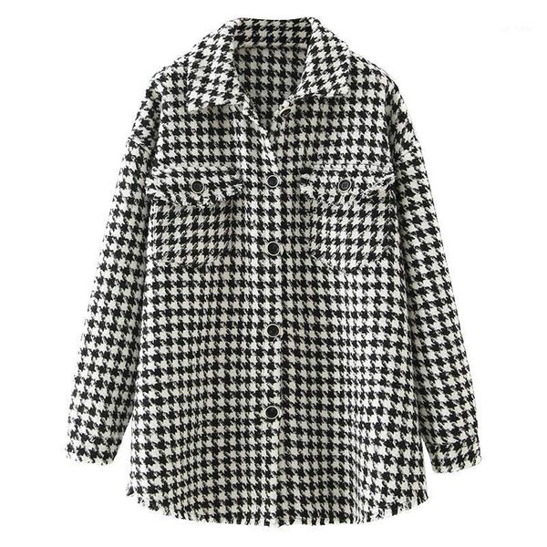 2020 new winter woollen coat women's overcoat loose plaid jacket lapel long lantern sleeve, Black
2020 new winter woollen coat women's overcoat loose plaid jacket lapel long lantern sleeve, Black