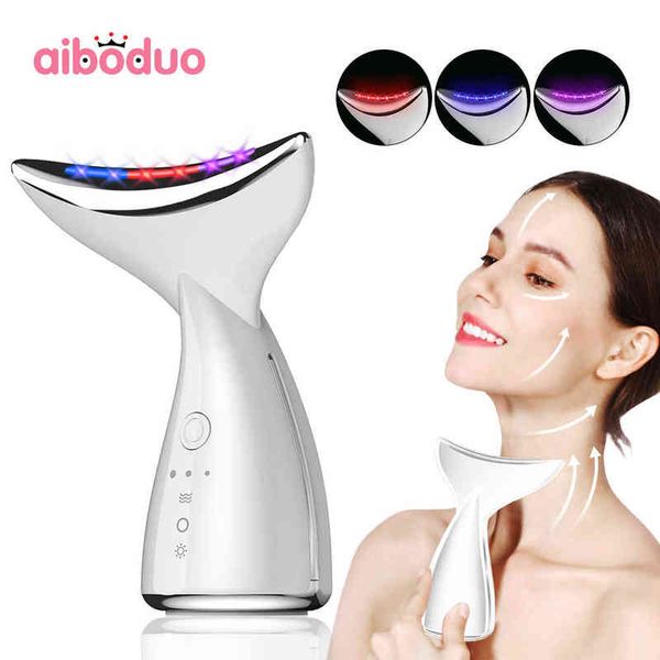 face care devices steamerface neck massager for ems tighten lifting 3 colors led pn therapy anti wrinkle remover double chin skin tool 22022
face care devices steamerface neck massager for ems tighten lifting 3 colors led pn therapy anti wrinkle remover double chin skin tool 22022