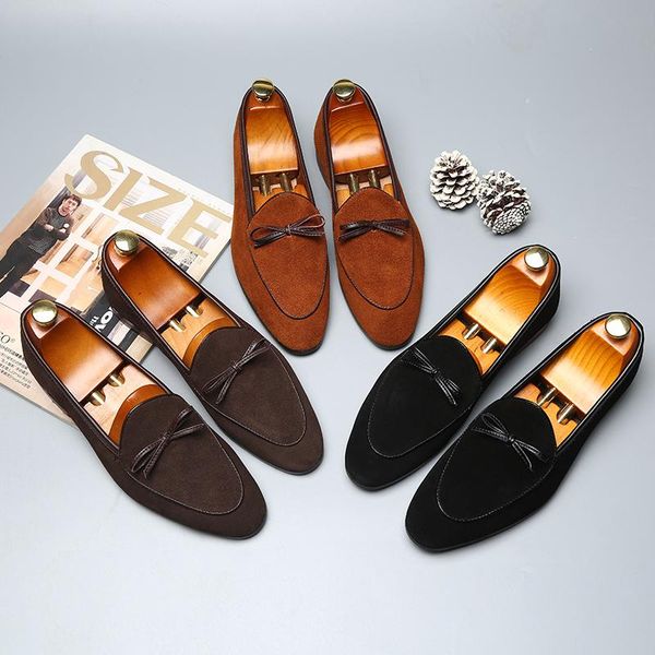 New Spring Men's Tassel Suede Loafers Outdoor Youth Man Shoes Italian Style Scrub Leather Slip-On Casual Men Shoes, Black
New Spring Men's Tassel Suede Loafers Outdoor Youth Man Shoes Italian Style Scrub Leather Slip-On Casual Men Shoes, Black