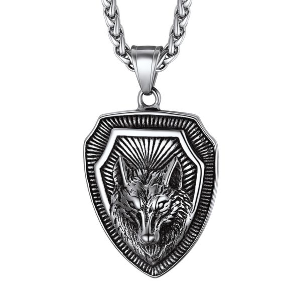 chainspro wolf teeth/wolf pendant necklace for men 316 stainless steel/18k gold plated/black viking wolf nordic jewelry cp744, Silver
chainspro wolf teeth/wolf pendant necklace for men 316 stainless steel/18k gold plated/black viking wolf nordic jewelry cp744, Silver