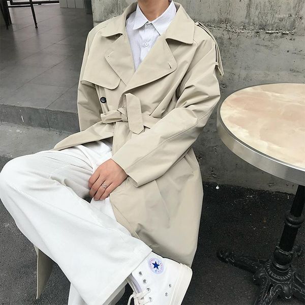 2019 autumn new korean version of the retro loose british solid color men's long sectionhandsome casual windbreaker1, Tan;black
2019 autumn new korean version of the retro loose british solid color men's long sectionhandsome casual windbreaker1, Tan;black