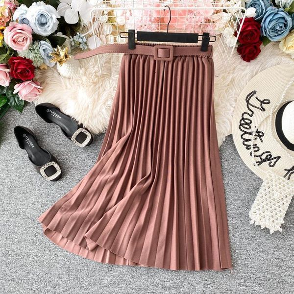 women pink midi skirts belt high waist chiffon pleated long skirts for women daily office skirts saia femme jupe, Black
women pink midi skirts belt high waist chiffon pleated long skirts for women daily office skirts saia femme jupe, Black
