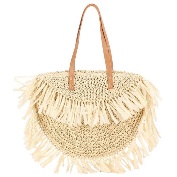 new fashion tassel women handbag straw bag beach woven bag round tote fringed beach large shoulder travel
new fashion tassel women handbag straw bag beach woven bag round tote fringed beach large shoulder travel