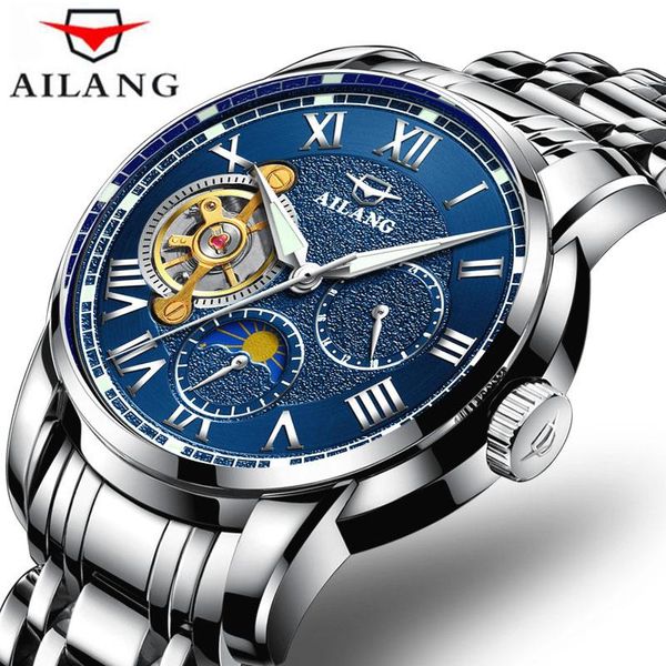 wristwatches mechanical watch men's automatic self wind wristwatch stainless steel tourbillon fashion clock male steampunk, Slivery;brown
wristwatches mechanical watch men's automatic self wind wristwatch stainless steel tourbillon fashion clock male steampunk, Slivery;brown