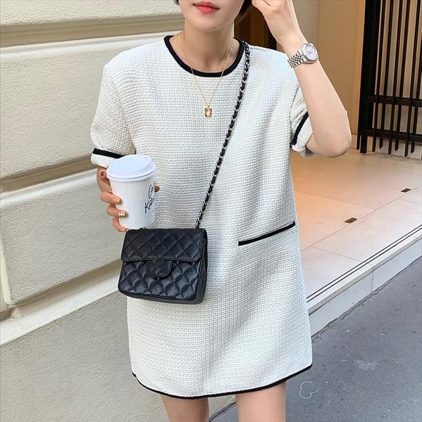 spring autumn casual style female short o-neck half sleeve straight thick dress for women drop shipping, Black;gray
spring autumn casual style female short o-neck half sleeve straight thick dress for women drop shipping, Black;gray
