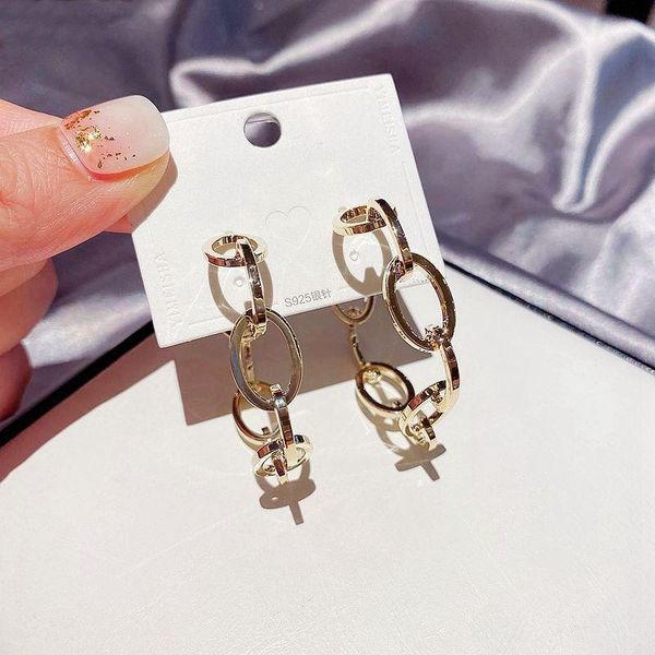migga smooth oval metal chain link hoop earrings for women gold color copper statement earrings, Golden;silver
migga smooth oval metal chain link hoop earrings for women gold color copper statement earrings, Golden;silver