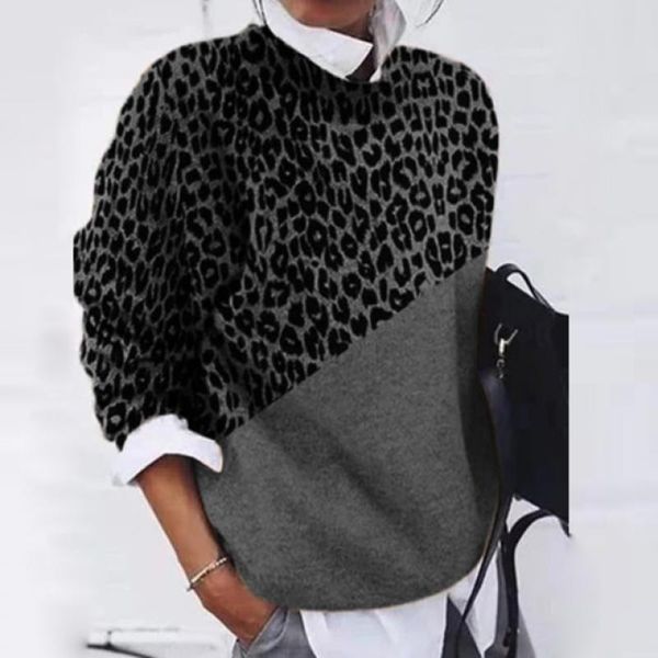 women's sweaters autumn winter long sleeve knitted sweater women dandelion leopard patchwork print jumper casual o neck pullover xxl, White;black
women's sweaters autumn winter long sleeve knitted sweater women dandelion leopard patchwork print jumper casual o neck pullover xxl, White;black