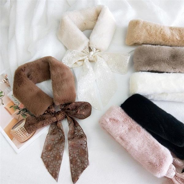 imixlot new fashion luxury soft faux fur collar scarf women plush neck wrap lace bowknot winter shawl accessories, Blue;gray
imixlot new fashion luxury soft faux fur collar scarf women plush neck wrap lace bowknot winter shawl accessories, Blue;gray