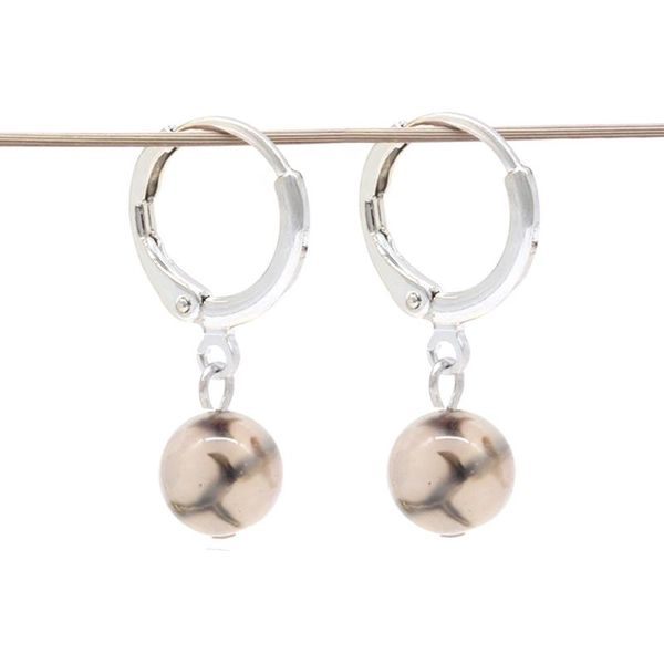 Natural Stone Round Hook Earrings Pink Quartz Tiger Eye Crystal Silver Color Simple Ear Jewelry for Women MenDangle Earring Gift
Natural Stone Round Hook Earrings Pink Quartz Tiger Eye Crystal Silver Color Simple Ear Jewelry for Women MenDangle Earring Gift