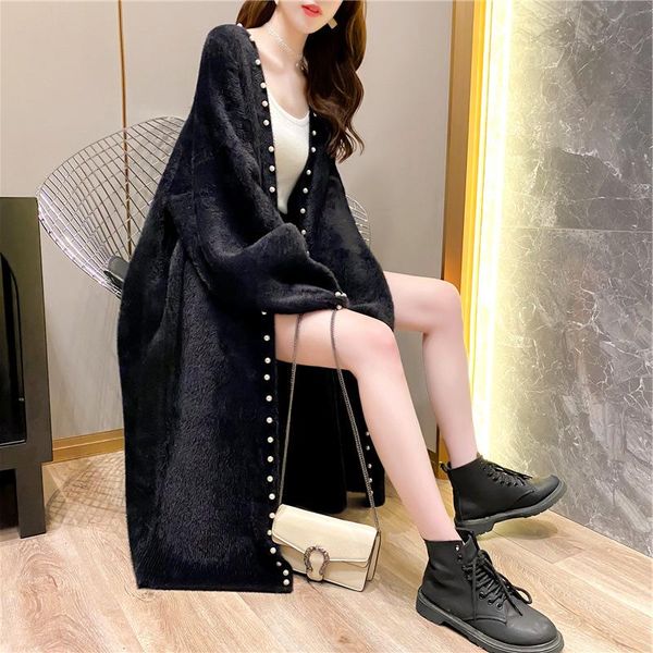 superaen medium and long loose solid cardigan autumn clothes beaded full casual sweater women, White
superaen medium and long loose solid cardigan autumn clothes beaded full casual sweater women, White