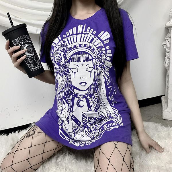 женщины женщины ladies grunge досуг панк повседневный сыпучие sexy gothic witch девочка печати с коротким рукавом top round neck t-shirt, White
женщины женщины ladies grunge досуг панк повседневный сыпучие sexy gothic witch девочка печати с коротким рукавом top round neck t-shirt, White