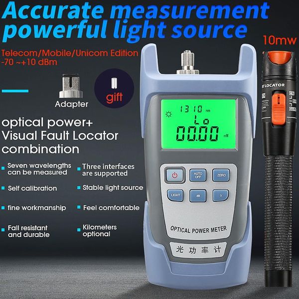 2 in1 ftth fiber optic tool kit fiber optical power meter -70 + 10dbm and 10km 30km visual fault locator optic test pen
2 in1 ftth fiber optic tool kit fiber optical power meter -70 + 10dbm and 10km 30km visual fault locator optic test pen