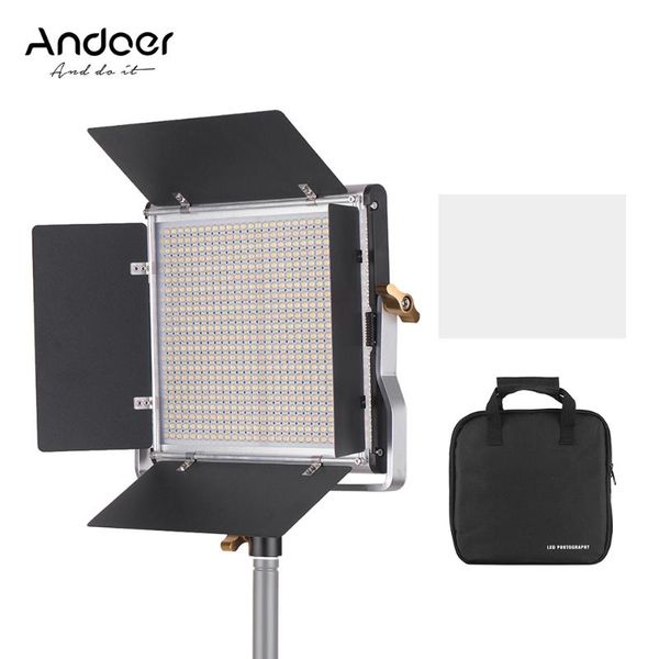 andoer professional led video light dimmable 660 led bulbs bi-color light panel 3200-5600k for studio pgraphy video shooting
andoer professional led video light dimmable 660 led bulbs bi-color light panel 3200-5600k for studio pgraphy video shooting