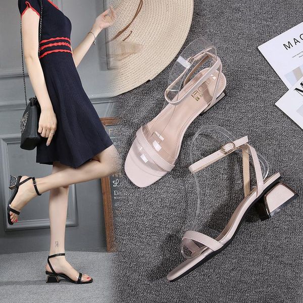 dress shoes med-high heel woman roman crystal summer chunky sandals plus size 41-43 elegant buckle strap clear transparent, Black
dress shoes med-high heel woman roman crystal summer chunky sandals plus size 41-43 elegant buckle strap clear transparent, Black