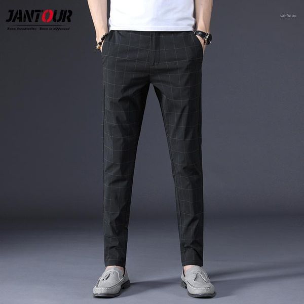 brand pants men casual elastic long trousers male plaid straight gray work pant men's summer thin big size 28-381, Black
brand pants men casual elastic long trousers male plaid straight gray work pant men's summer thin big size 28-381, Black