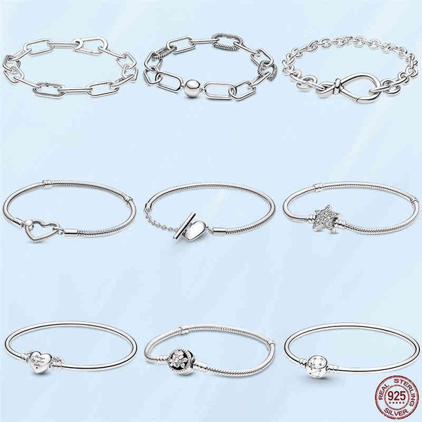 2022 new 925 sterling silver me link chain bracelet for women fit original pan charm beads jewelry making, Golden;silver
2022 new 925 sterling silver me link chain bracelet for women fit original pan charm beads jewelry making, Golden;silver