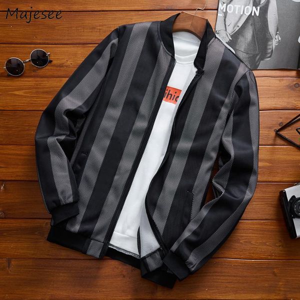 jacket men korean style autumn 4xl striped simple all match mens jackets and coats plus size zipper streetwear males novelty, Black;brown
jacket men korean style autumn 4xl striped simple all match mens jackets and coats plus size zipper streetwear males novelty, Black;brown