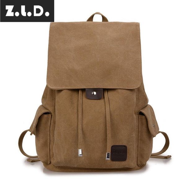 backpack z.l.d. retro canvas bag casual brand design for men and women students large capacity mochila masculina
backpack z.l.d. retro canvas bag casual brand design for men and women students large capacity mochila masculina