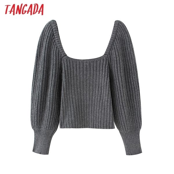 tangada autumn winter women off shoulder sweater puff long sleeve short style knitted jumper qj166 201130, White;black
tangada autumn winter women off shoulder sweater puff long sleeve short style knitted jumper qj166 201130, White;black