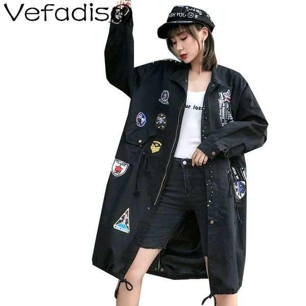 vefadisa 2020 autumn women drawstring coat with badge women streetwear coat with rivet female streetwear coat black zqy223b 1028, Tan;black
vefadisa 2020 autumn women drawstring coat with badge women streetwear coat with rivet female streetwear coat black zqy223b 1028, Tan;black