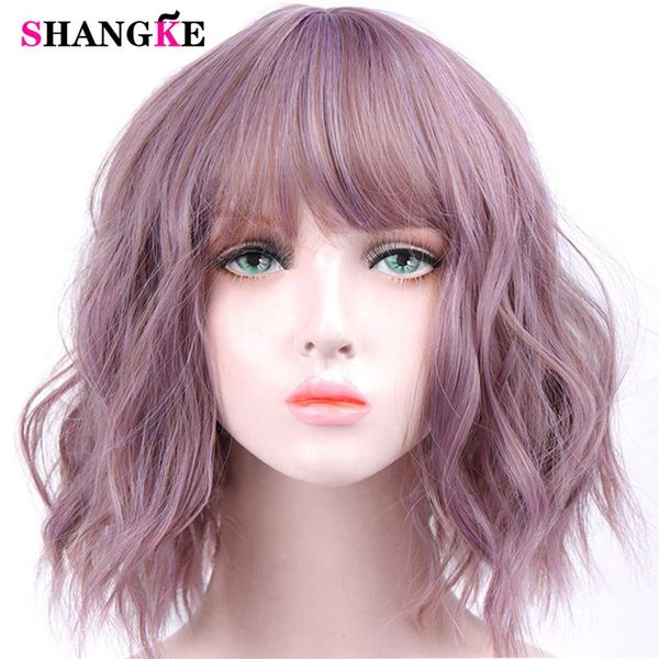 short wavy wigs for black women african american synthetic pink hair purple wigs with bangs heat resistant cosplay wig5435
short wavy wigs for black women african american synthetic pink hair purple wigs with bangs heat resistant cosplay wig5435