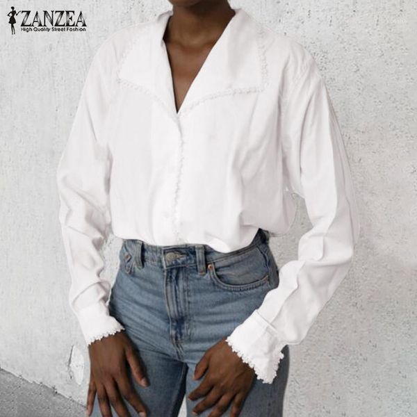 elegant lace crochet women's spring blouse zanzea 2020 casual long sleeve shirts female button blusas plus size tunic 5xl1, White
elegant lace crochet women's spring blouse zanzea 2020 casual long sleeve shirts female button blusas plus size tunic 5xl1, White