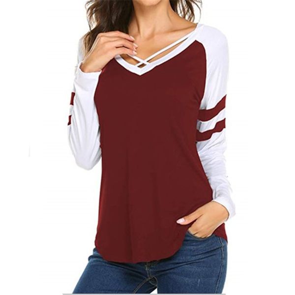 2020 new block v-neck long summer sleeve style solid color pullover casual comfortable loose t-shirt for women, Black;gray
2020 new block v-neck long summer sleeve style solid color pullover casual comfortable loose t-shirt for women, Black;gray