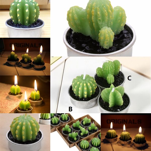 

tree home simulation shape ornaments cactus spherical furnishing scented romantic candle tea table light garden decor 2 n6151