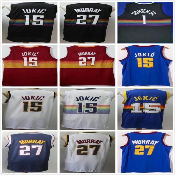 ncaa mens nikola 15 jokic jersey wholesale jamal 27 murray michael 1 porter jr. retro vintage blue white black basketball jerseys, Black;red
ncaa mens nikola 15 jokic jersey wholesale jamal 27 murray michael 1 porter jr. retro vintage blue white black basketball jerseys, Black;red