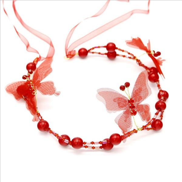 women pearl butterfly headband hairband with ribbon crystal bride headdress hair jewelry accessories bridal wedding headpiece, Golden;silver
women pearl butterfly headband hairband with ribbon crystal bride headdress hair jewelry accessories bridal wedding headpiece, Golden;silver