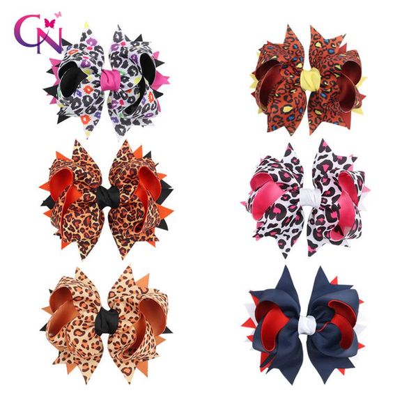 hair accessories cn 7 pieces/lots 5.3 "leopard print bows for girls kids stack swallowtail knotted clips hairpins, Slivery;white
hair accessories cn 7 pieces/lots 5.3 "leopard print bows for girls kids stack swallowtail knotted clips hairpins, Slivery;white
