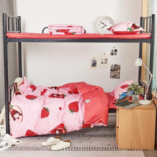 3/4pcs pink strawberry kawaii bedding set luxury size bed sheets children soft bedding sets for girl set1
3/4pcs pink strawberry kawaii bedding set luxury size bed sheets children soft bedding sets for girl set1