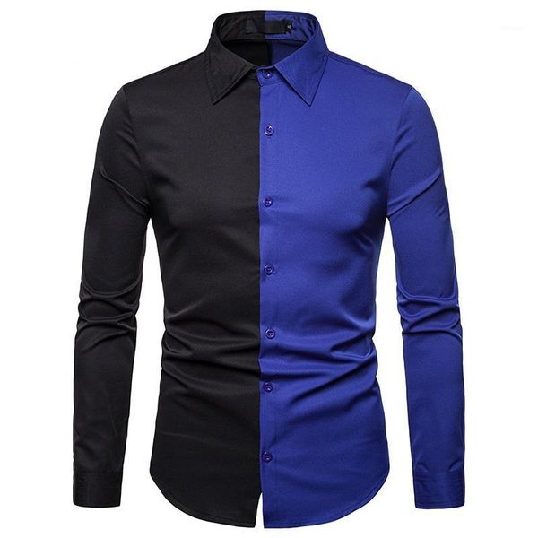 color block men's shirt star style fashion men's long sleeve turn down collar casual shirt spring and autumn1, White;black
color block men's shirt star style fashion men's long sleeve turn down collar casual shirt spring and autumn1, White;black