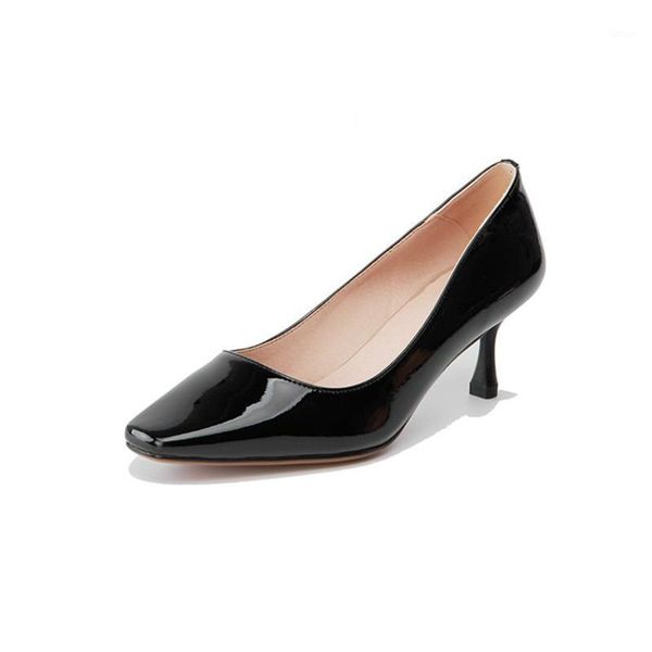 2020 ins genuine leather square toe pumps women shoes solid shallow slip-on thin heels fashion sexty party wedding shoes1, Black
2020 ins genuine leather square toe pumps women shoes solid shallow slip-on thin heels fashion sexty party wedding shoes1, Black