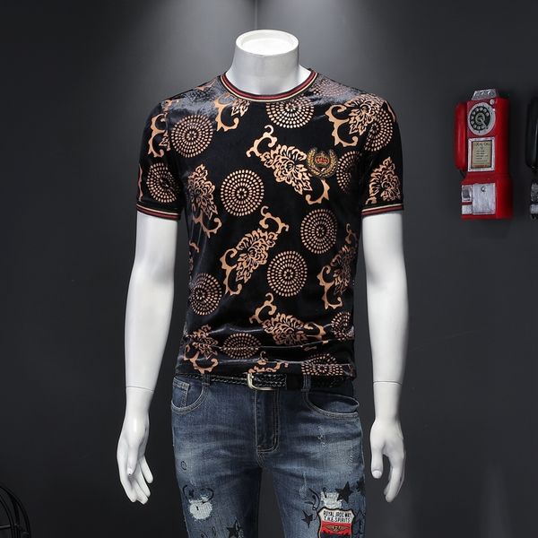 2020 short-sleeved shirt men's summer fashion copy t-shirt from velvet men of the fine tuning mvuj, White;black
2020 short-sleeved shirt men's summer fashion copy t-shirt from velvet men of the fine tuning mvuj, White;black