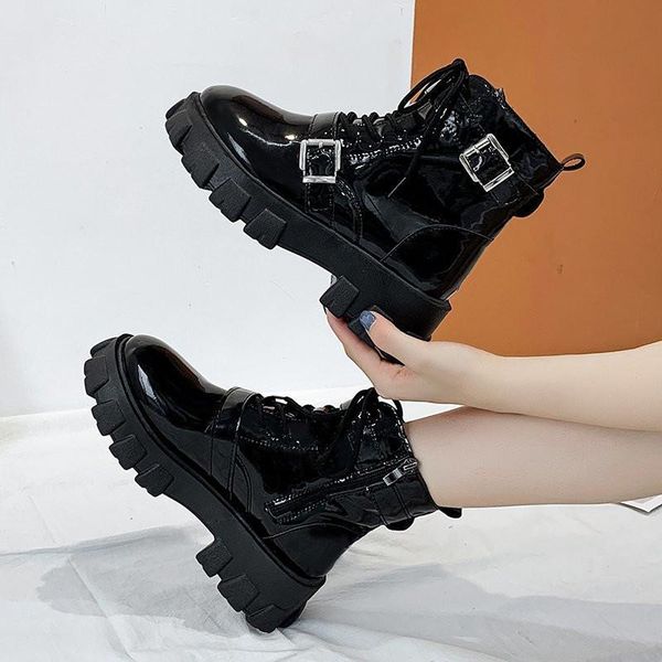 boots winter women nakle round toe zip 5cm heel wedges for woman fashion buckle shoes botas mujer size 35-40, Black
boots winter women nakle round toe zip 5cm heel wedges for woman fashion buckle shoes botas mujer size 35-40, Black