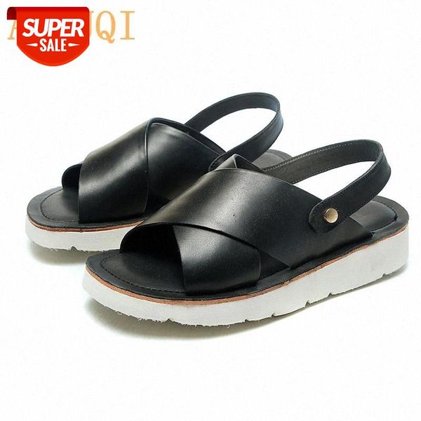 aiyuqi sandals women genuine leather 2020 new summer women flat sandals two ways to wear beach student girl #rw3l, Black
aiyuqi sandals women genuine leather 2020 new summer women flat sandals two ways to wear beach student girl #rw3l, Black