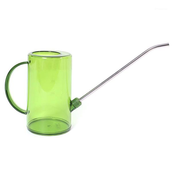 

patio sprinkling plastic transparent durable stainless steel household pot gardening tools long mouth plant watering can flowers1