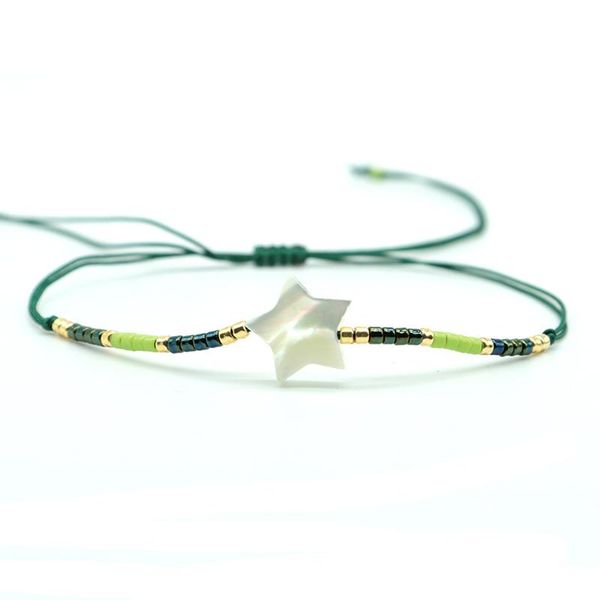 fashion miuki bead bracelets for women cute star shell braslet handmade braided braclet adjustable bohemian brazalete for girls, Golden;silver
fashion miuki bead bracelets for women cute star shell braslet handmade braided braclet adjustable bohemian brazalete for girls, Golden;silver