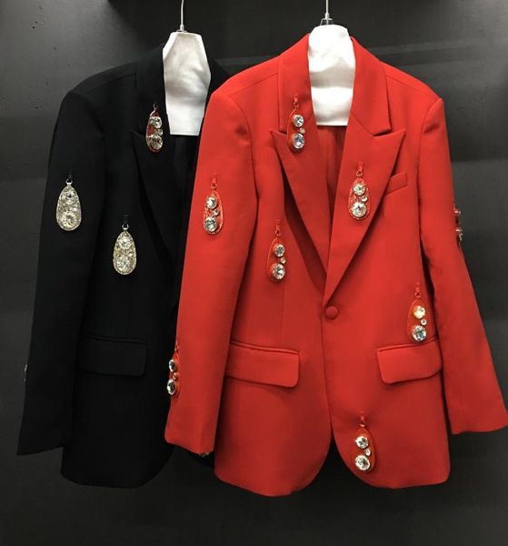 women's suits & blazers 2021 spring luxury women diamonds blazer jacket for ladies chic fashion coat outerwear 2 color gdnz 1.09, White;black
women's suits & blazers 2021 spring luxury women diamonds blazer jacket for ladies chic fashion coat outerwear 2 color gdnz 1.09, White;black