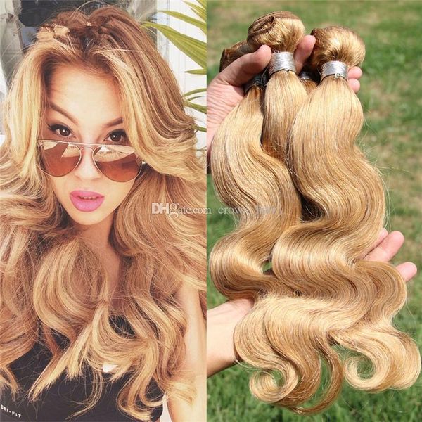 new arrival #27 pure clolor hair weaves honey blonde unprocessed brazilian human hair 3 bundles lot body wave hair extensions, Black
new arrival #27 pure clolor hair weaves honey blonde unprocessed brazilian human hair 3 bundles lot body wave hair extensions, Black