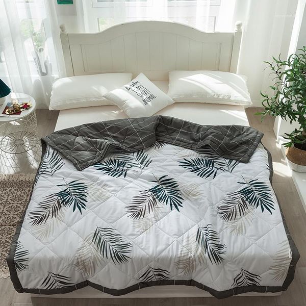 home textiles leaves print summer quilt blankets stripe comforter suitable for adults kids soft breathable blanket1 
home textiles leaves print summer quilt blankets stripe comforter suitable for adults kids soft breathable blanket1