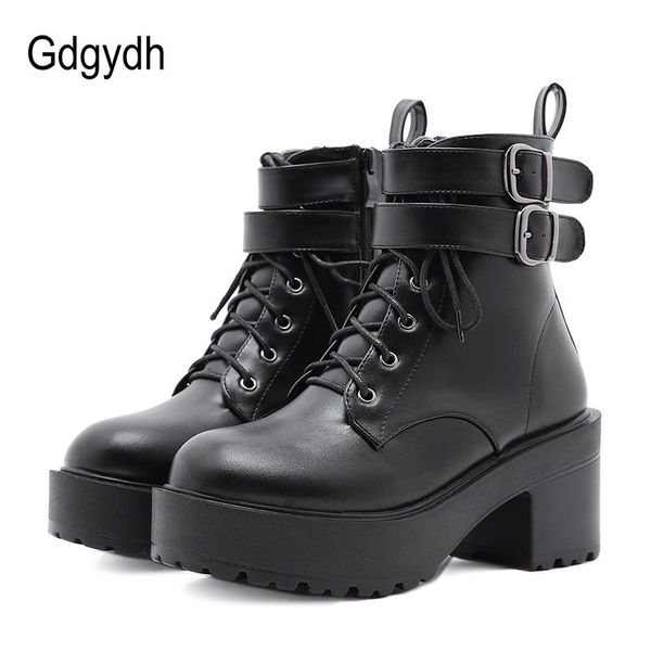 gdgydh punk gothic fashion buckle ankle strap boots for women lace up chunky high heels ankle boots zipper shoes on platform, Black
gdgydh punk gothic fashion buckle ankle strap boots for women lace up chunky high heels ankle boots zipper shoes on platform, Black