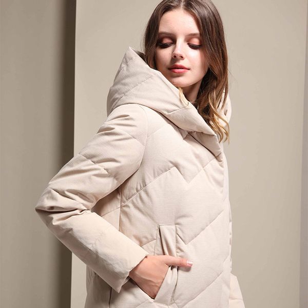 dan lan in the women's jacket female long money to europe hooded white duck down coats women wholesale, Black 
dan lan in the women's jacket female long money to europe hooded white duck down coats women wholesale, Black
