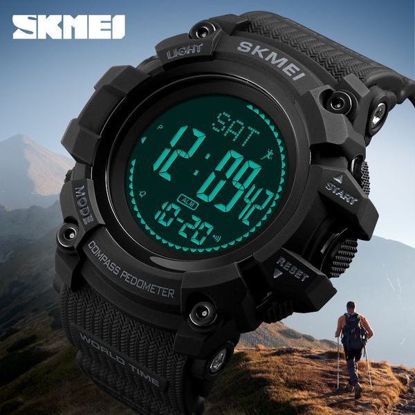 new skmei men sports watches s shock military compass pedometer calories digital watch men waterproof electronic wristwatch mens, Slivery;brown
new skmei men sports watches s shock military compass pedometer calories digital watch men waterproof electronic wristwatch mens, Slivery;brown
