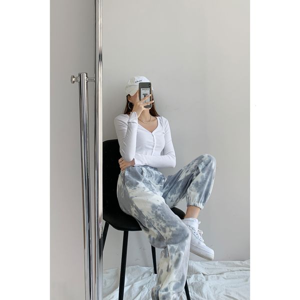 women's 2021 new european american sweat tie-dyed down fall and winter elastic waistband pants on bgh8, Black;white
women's 2021 new european american sweat tie-dyed down fall and winter elastic waistband pants on bgh8, Black;white