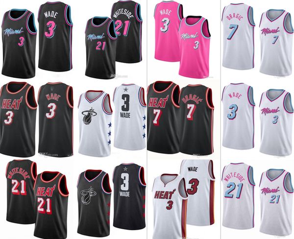miami heat men dwyane wade goran dragic hassan whiteside 2020 basketball jersey all-star, Black
miami heat men dwyane wade goran dragic hassan whiteside 2020 basketball jersey all-star, Black