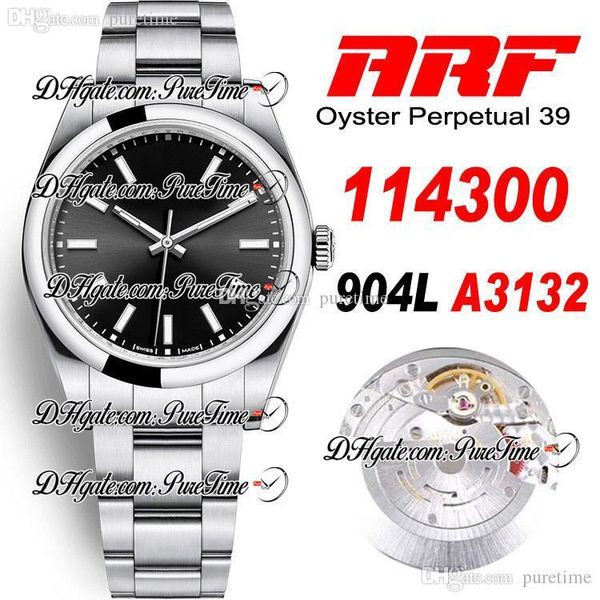 arf 39mm sh3132 black dial automatic mens watch polished bezel 904l steel case and bracelet edition new puretime ptrx e05, Slivery;brown
arf 39mm sh3132 black dial automatic mens watch polished bezel 904l steel case and bracelet edition new puretime ptrx e05, Slivery;brown