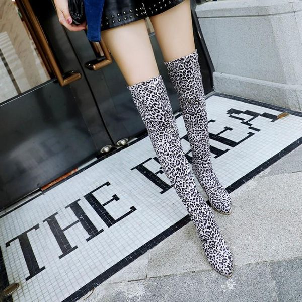 boots leopard print knee high slim heels heel pole dancing club plush, Black
boots leopard print knee high slim heels heel pole dancing club plush, Black